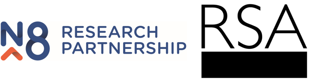 Logos of the N8 Research Partnership and RSA